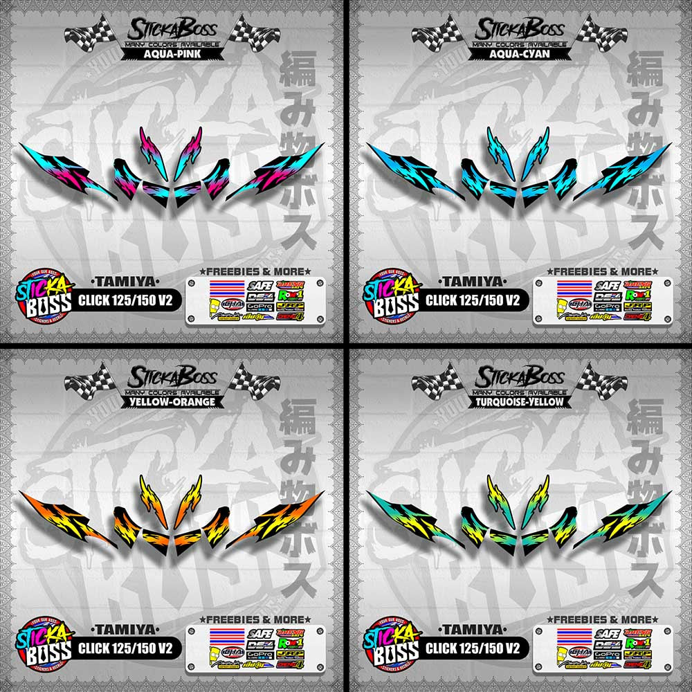 CLICK 125 / 150 V2 DECALS ( TAMIYA )【WITH FREEBIES】