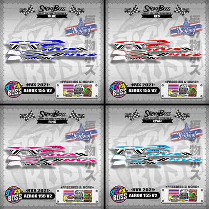 AEROX 155 V2 THAI DECALS ( NVX 2021 )【WITH FREEBIES】