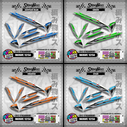 WAVE 125i DECALS ( 2012 STREAKWAVE )【WITH FREEBIES】