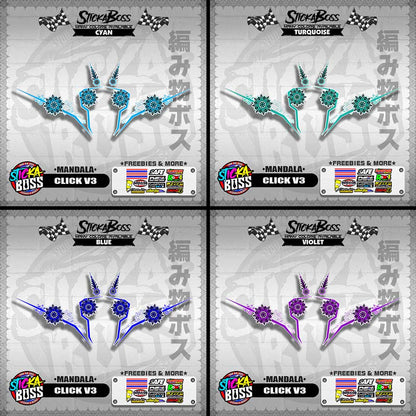 CLICK V3 DECALS ( MANDALA )【WITH FREEBIES】