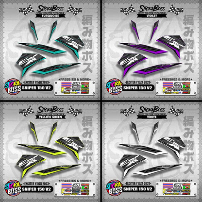 SNIPER 150 V2 DECALS ( EXCITER Y15ZR 2023 )【WITH FREEBIES】