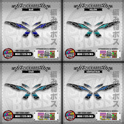 MIO I 125 M3 STICKER DECALS ( 001 STAR LIGHT )【WITH FREEBIES】