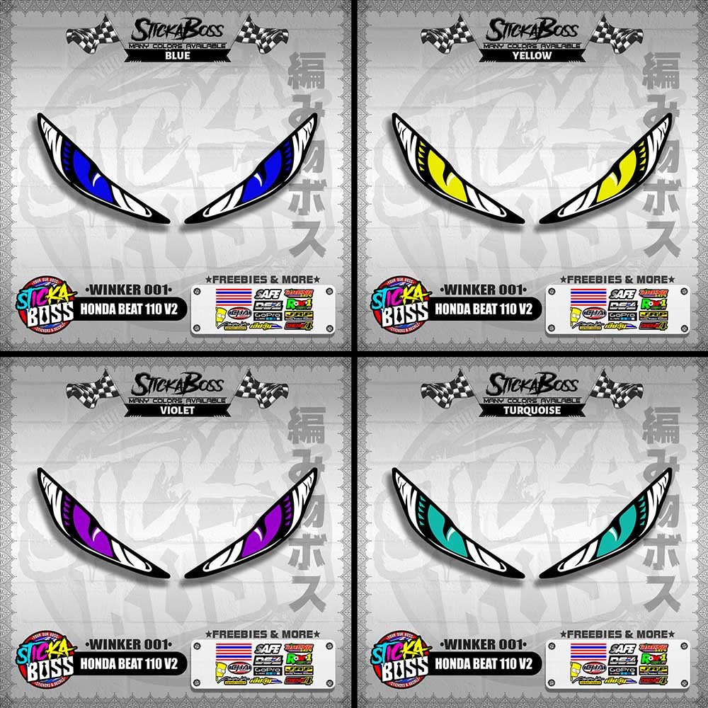 BEAT 110 FI V2 (WINKER 001) TRANSPARENT【WITH FREEBIES】