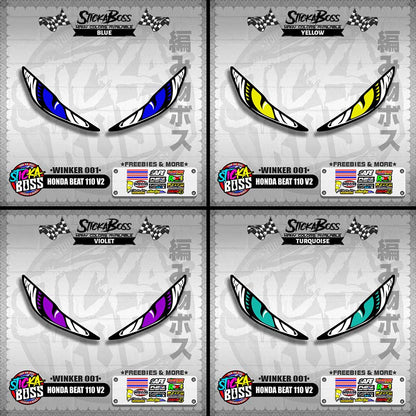 BEAT 110 FI V2 (WINKER 001) TRANSPARENT【WITH FREEBIES】