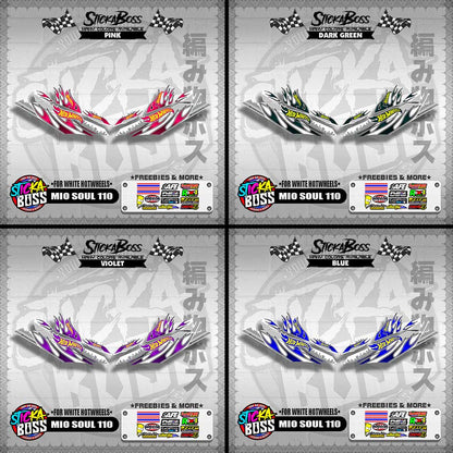 MIO SOUL 110 CARB OLD DECALS ( FOR WHITE HOTWHEELS )【WITH FREEBIES】