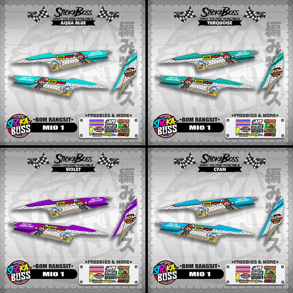 MIO 1 INDO DECALS ( BOM RANGSIT )【WITH FREEBIES】