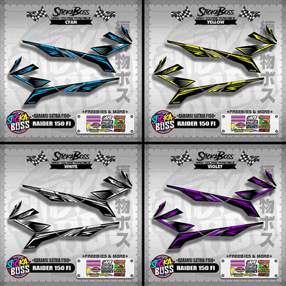 RAIDER 150 FI DECALS ( GARANSI SATRIA F150 )【WITH FREEBIES】