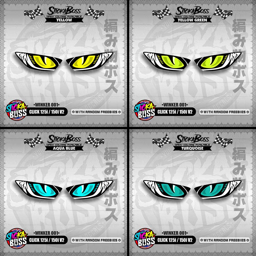 CLICK 125i / 150i V2 (WINKER 001) TRANSPARENT【WITH FREEBIES】