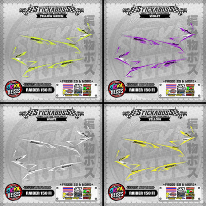 [ PREMIUM UV PRINT ] TRANSPARENT RAIDER 150 FI STICKER DECALS ( SATRIA F150 GARANSI )【WITH FREEBIES】