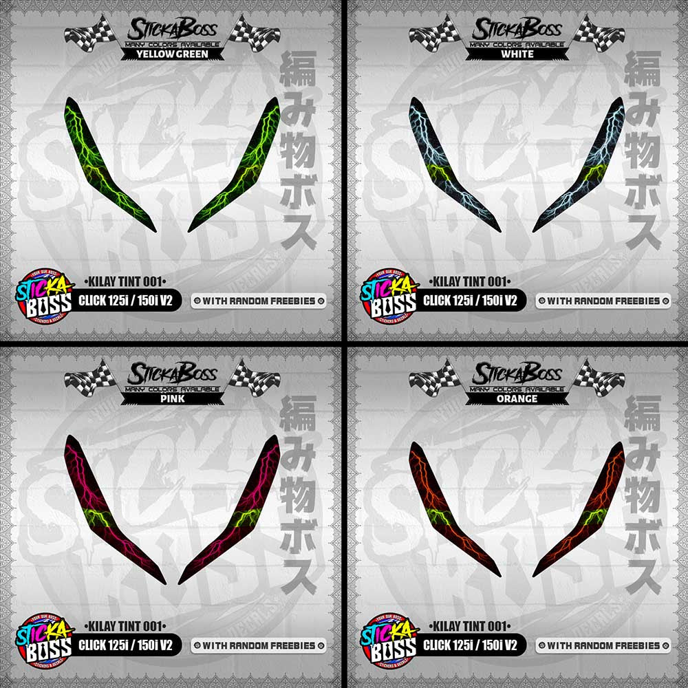 CLICK 125i / 150i V2 (KILAY TINT 001) TRANSPARENT【WITH FREEBIES】