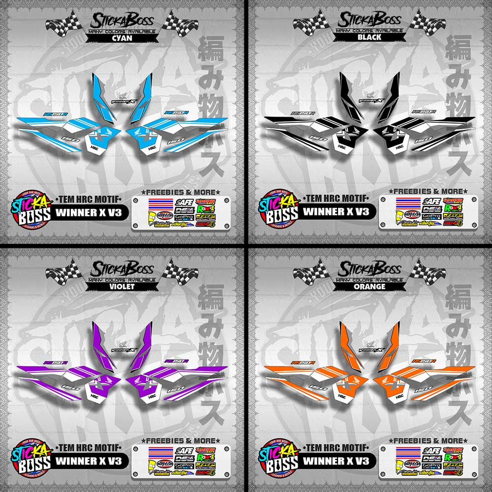 WINNER X V3 DECALS ( TEM HRC MOTIF )【WITH FREEBIES】