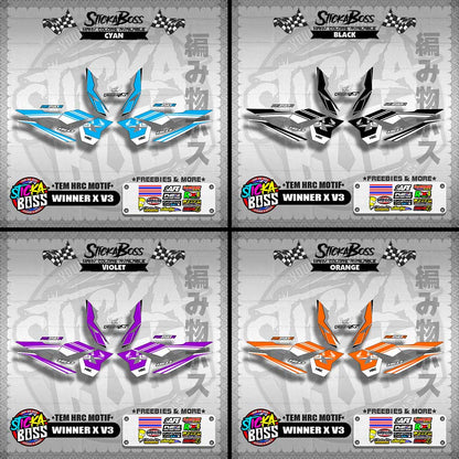 WINNER X V3 DECALS ( TEM HRC MOTIF )【WITH FREEBIES】