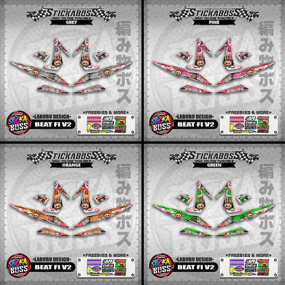 BEAT FI V2 STICKER DECALS ( LABUBU DESIGN )【WITH FREEBIES】