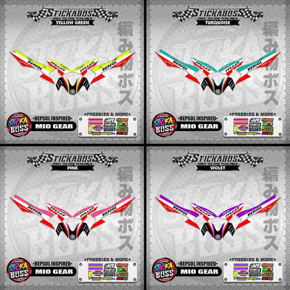 MIO GEAR STICKER DECALS ( REPSOL INSPIRED )【WITH FREEBIES】