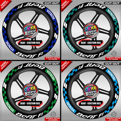 BEAT MAG STICKER SET ( 2 MAGS ) - CUSTOM 003 | VINYL WATERPROOF CUT-OUT DECALS