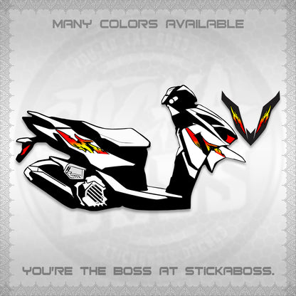 CLICK 125 V4 VARIO DECALS (2026 TAMIYA-STYLE RACING DESIGN) STICKER KITS By STICKABOSS