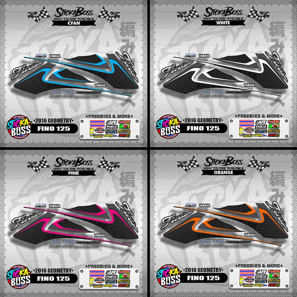 FINO 125 DECALS ( 2016 GEOMETRY )【WITH FREEBIES】