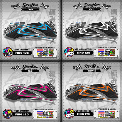 FINO 125 DECALS ( 2016 GEOMETRY )【WITH FREEBIES】