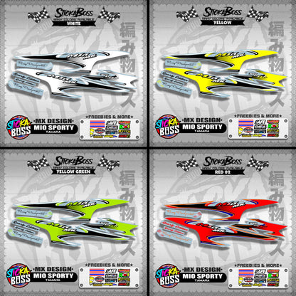 MIO SPORTY STOCK DECALS ( MX DESIGN )【WITH FREEBIES】