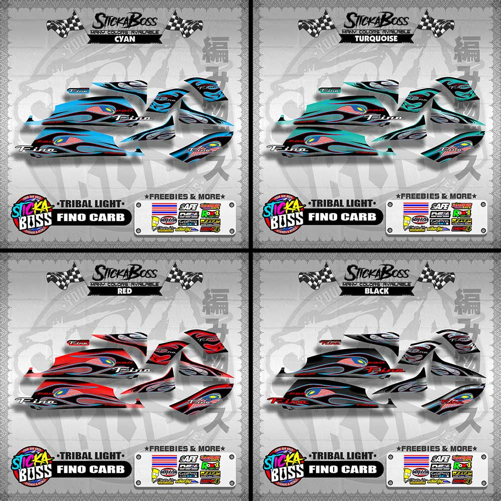 FINO CARB DECALS ( TRIBAL LIGHT )【WITH FREEBIES】