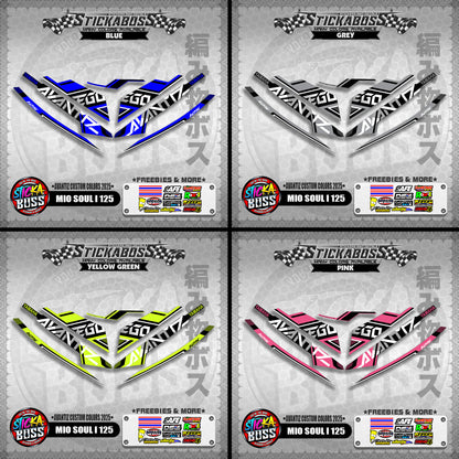 MIO SOUL I 125 STICKER DECALS ( AVANTIZ CUSTOM COLORS 2025 )【WITH FREEBIES】