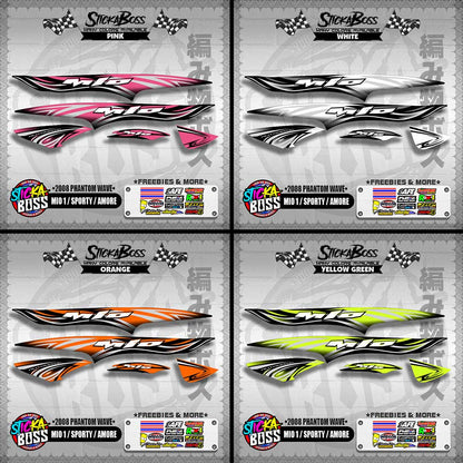 MIO 1 / SPORTY / AMORE DECALS ( 2008 PHANTOM WAVE )【WITH FREEBIES】
