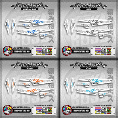 MIO SPORTY / SMILE INDO STICKER DECALS ( FOR WHITE A19 VARIASI )【WITH FREEBIES】