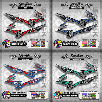 RAIDER 150 Fi DECALS ( MTV X AUN 01 )【WITH FREEBIES】