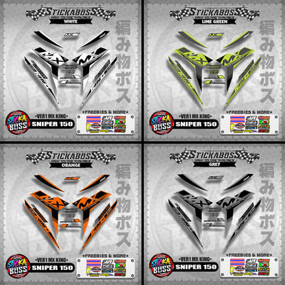 SNIPER 150 DECALS ( VER1 MX KING )【WITH FREEBIES】MALAYSIAN CONCEPT/Y15ZR/EXCITER 150
