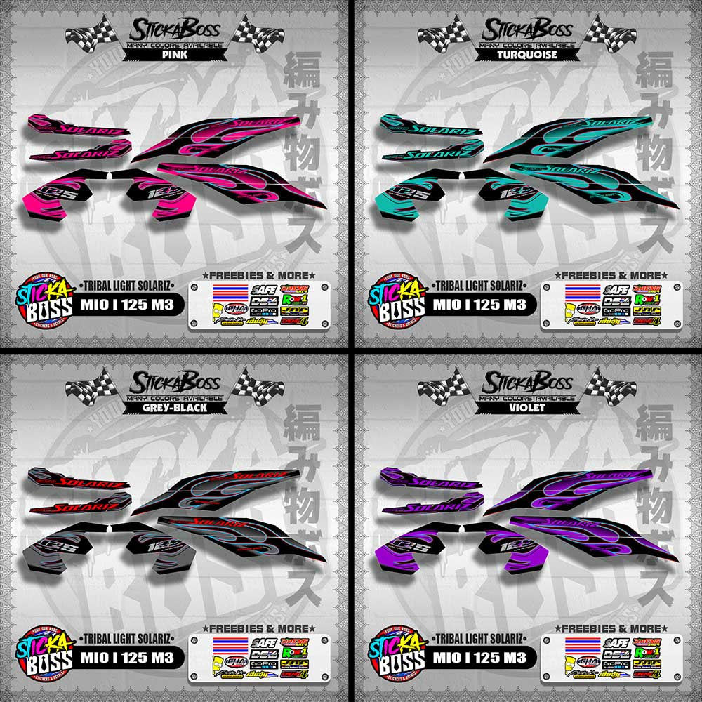 MIO I 125 M3 DECALS ( TRIBAL LIGHT SOLARIZ )【WITH FREEBIES】