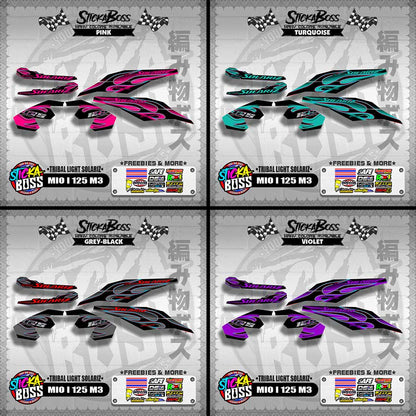 MIO I 125 M3 DECALS ( TRIBAL LIGHT SOLARIZ )【WITH FREEBIES】