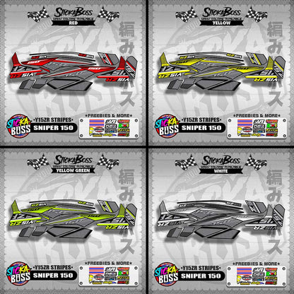 SNIPER 150 DECALS ( Y15ZR STRIPES )【WITH FREEBIES】