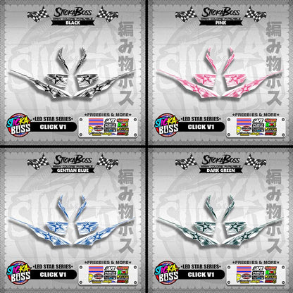 CLICK V1 DECALS ( LED STAR SERIES )【WITH FREEBIES】