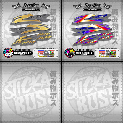 MIO SPORTY STOCK DECALS ( Z DESIGN )【WITH FREEBIES