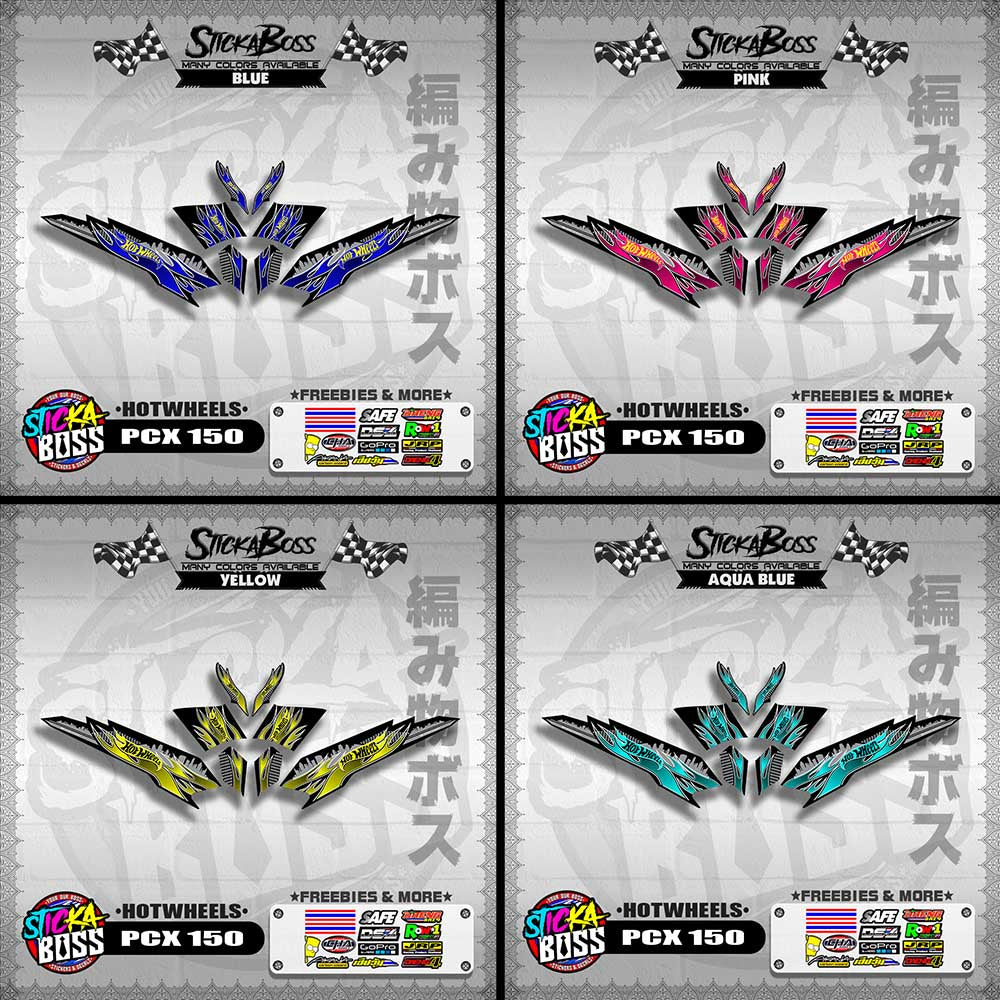 PCX 150 DECALS ( HOTWHEELS )【WITH FREEBIES】