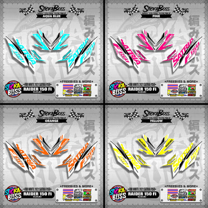 RAIDER 150 Fi DECALS ( FOR WHITE 2021 SATRIA F150 )【WITH FREEBIES】
