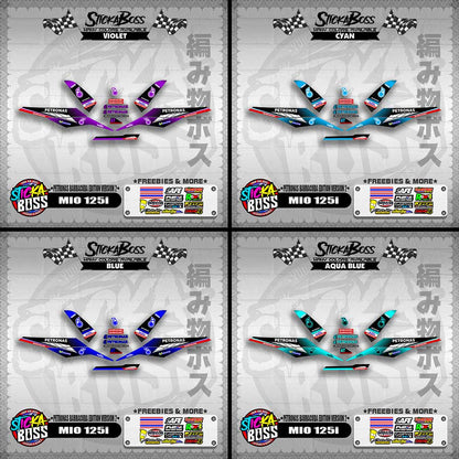 MIO 125i DECALS ( PETRONAS BARRACUDA EDITION VERSION 2 )【WITH FREEBIES】
