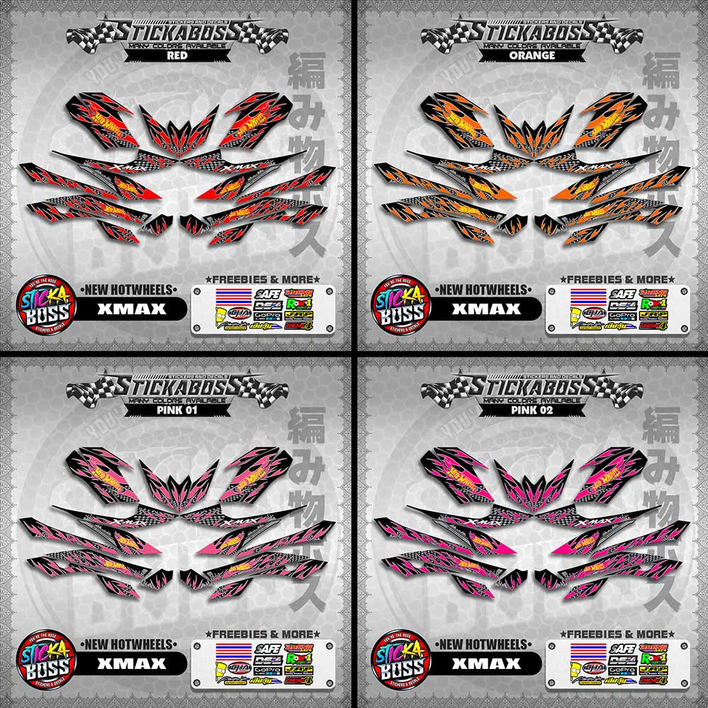 XMAX DECALS ( NEW HOTWHEELS )【WITH FREEBIES】