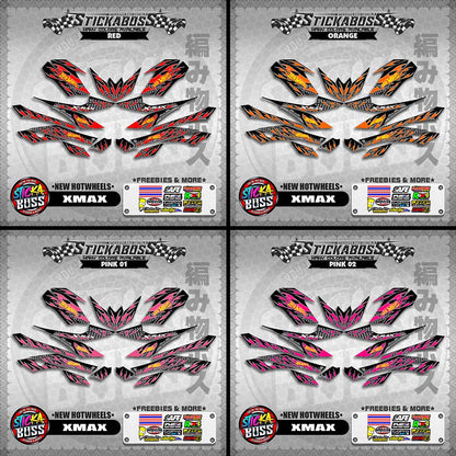 XMAX DECALS ( NEW HOTWHEELS )【WITH FREEBIES】