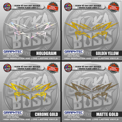 CLICK V3 CUT OUT DECALS ( VARIO FLASH LINES ) | VINYL WATERPROOF CUT-OUT STICKER DECALS