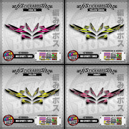 MIO SPORTY / SMILE INDO STICKER DECALS ( A7 VARIASI ) 【WITH FREEBIES】