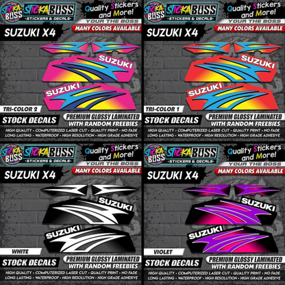 SUZUKI X4 STOCK DECALS【WITH FREEBIES】