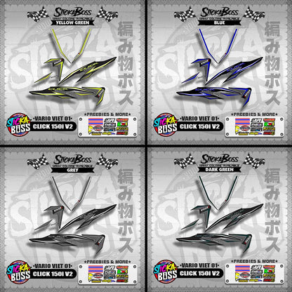 CLICK 150i V2 DECALS ( VARIO VIET 01 )【WITH FREEBIES】