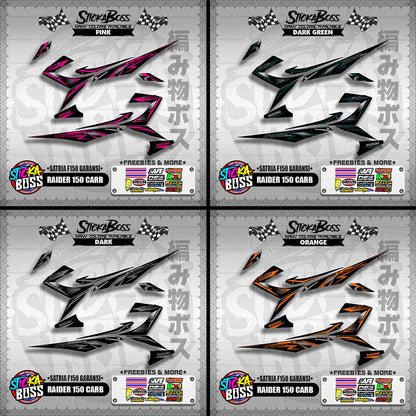 RAIDER 150 CARB DECALS ( SATRIA F150 GARANSI )【WITH FREEBIES】