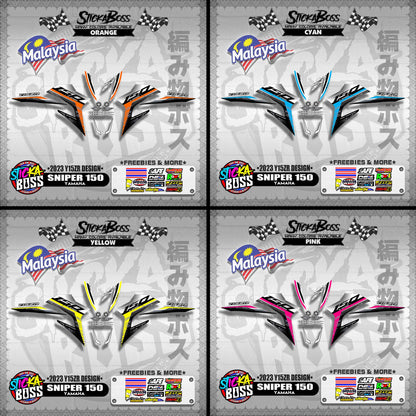 SNIPER 150 DECALS ( 2023 Y15ZR DESIGN )【WITH FREEBIES】