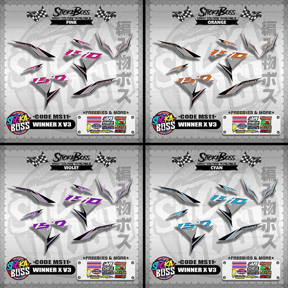 WINNER X V3 DECALS ( CODE MS11 )【WITH FREEBIES】
