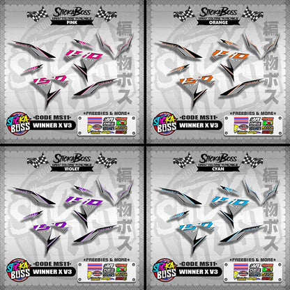 WINNER X V3 DECALS ( CODE MS11 )【WITH FREEBIES】