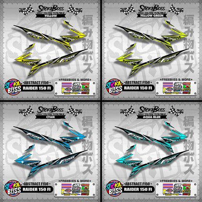 RAIDER 150 FI DECALS ( ABSTRACT F150 )【WITH FREEBIES】
