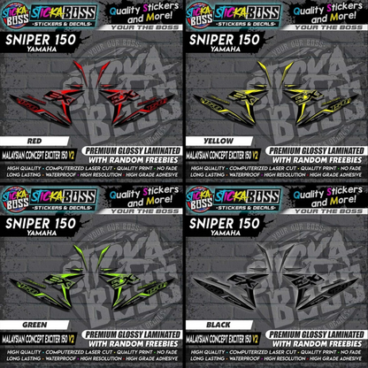 SNIPER 150 Stock Decals 【 MALAYSIAN CONCEPT EXCITER 150 V2 】