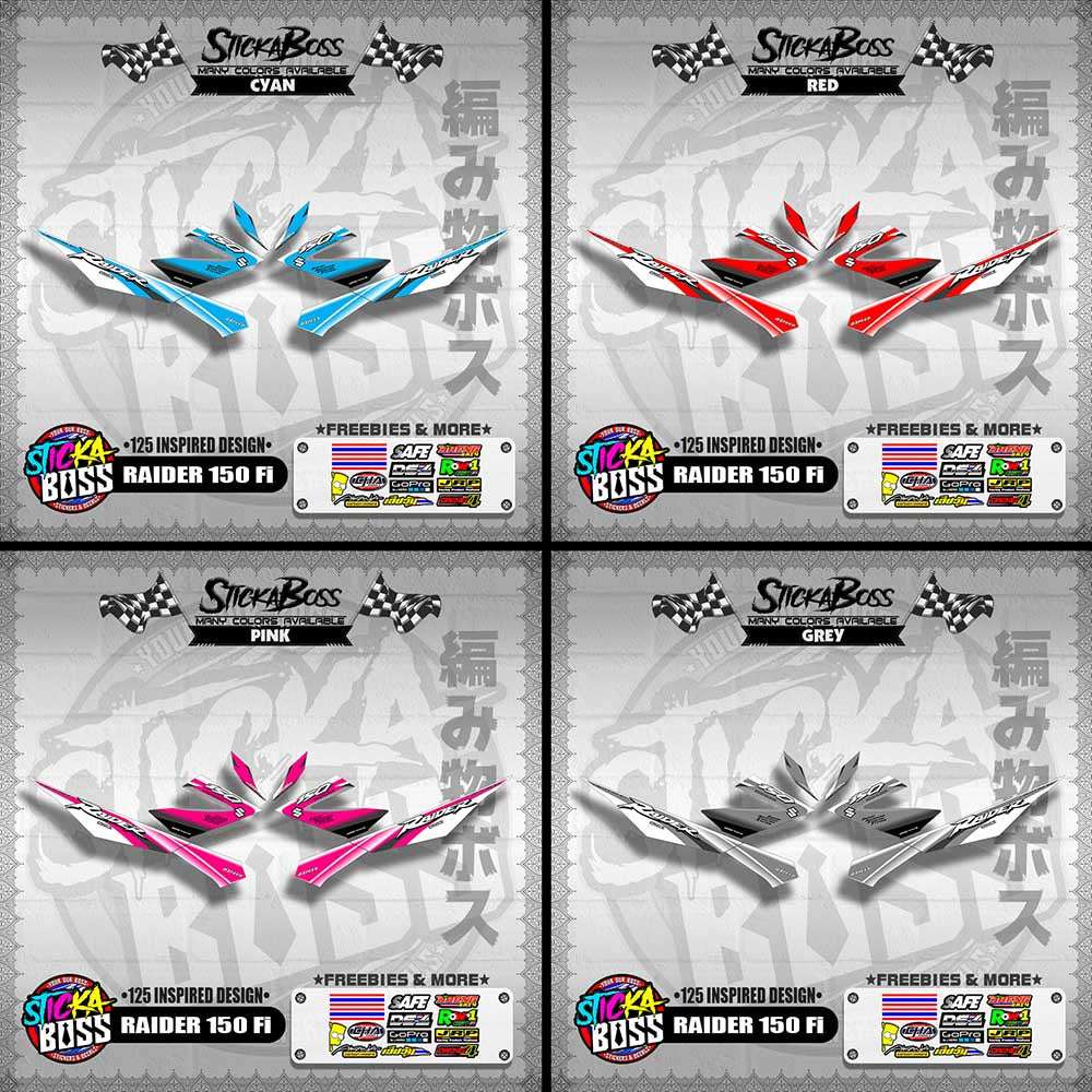 RAIDER 150 Fi DECALS ( 125 INSPIRED DESIGN )【WITH FREEBIES】